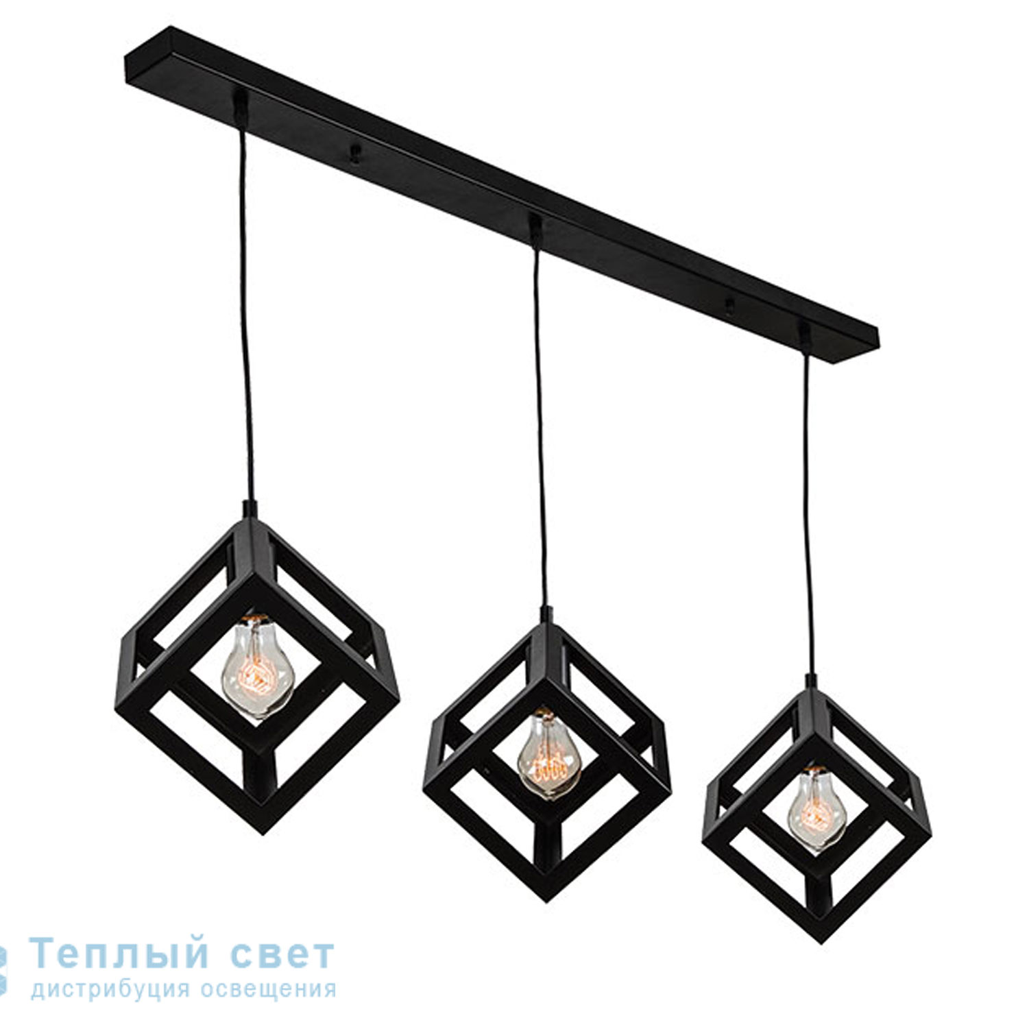 Zambelis 1681 PENDANT LIGHT 3L E27 METAL BLACK подвесной светильник