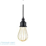 Иконка Zambelis 17086 PENDANT LIGHT LED D23 BLACK-GOLD METAL подвесной светильник