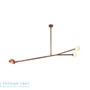 Иконка Zambelis 17098 PENDANT LIGHT 1*E27 AND 2* G9 WITH COPPER RUSTY METAL AND GLASSES подвесной светильник